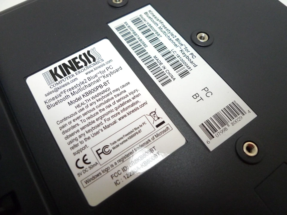 Kinesis Freestyle2 Blue PC Bluetooth Multichannel KB800PB-BT Split Keyboard - Image 3 of 4