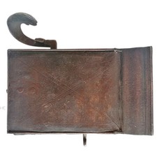 Antique Box Lock Knob Press Old Forged Door Left Old Baroque 79/9/55