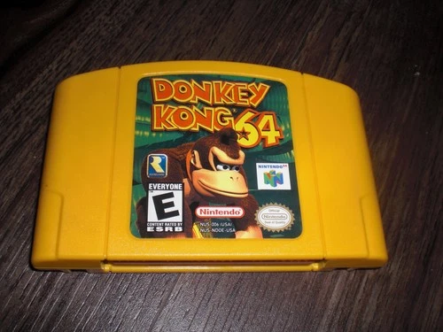 AUTHENTIC Donkey Kong 64 Game 4 Nintendo 64 N64 Console System Original GENUINE