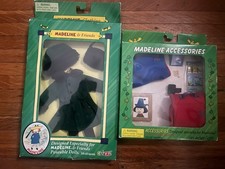Madeline 8 Doll Green Dress Coat/Muff Travel Accessories EDEN MNIB