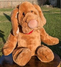 VTG Ganz Bros Wrinkles the Dog Hand Puppet Plush