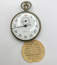 Rare Olympic Timer Hafis Watch Co. Mechanical...