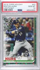 2019 Topps Holiday WalMart Mega Box SP Variation Keston Hiura PSA 10 GEM MT 4al