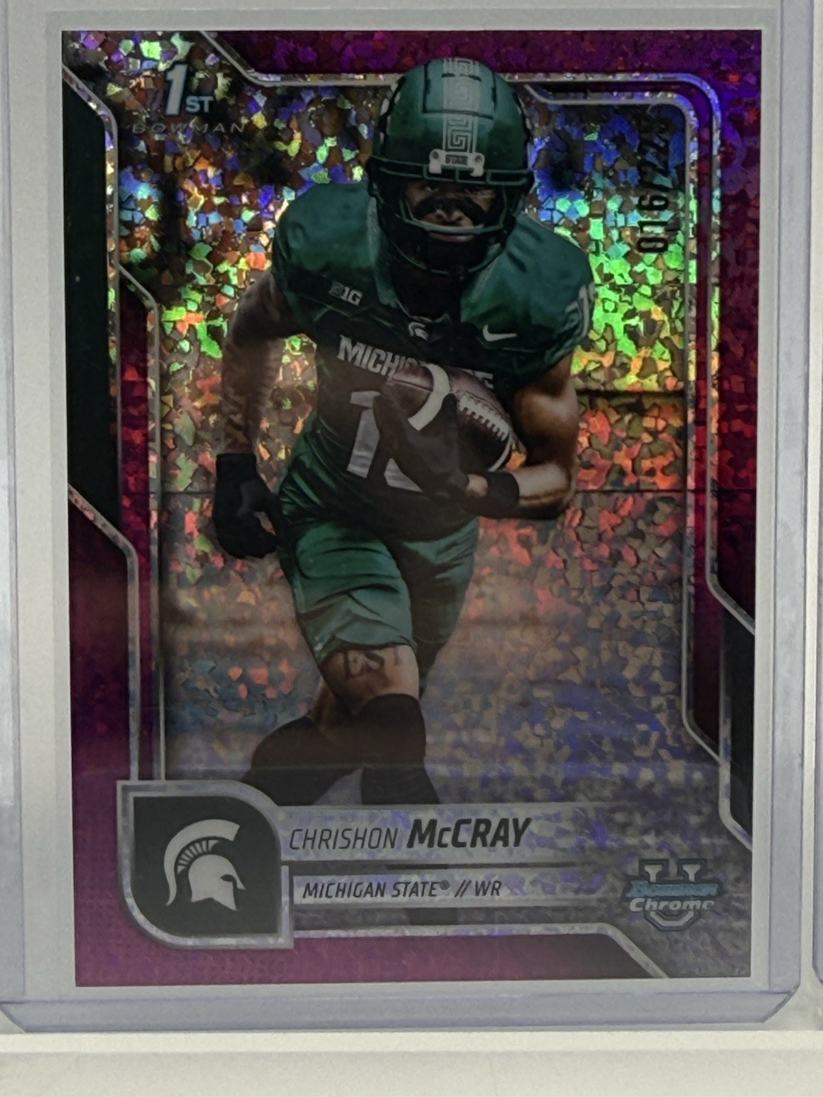 2025 Bowman Chrome Chrishon McCray #155 Fuchsia Mini-Diamond /199