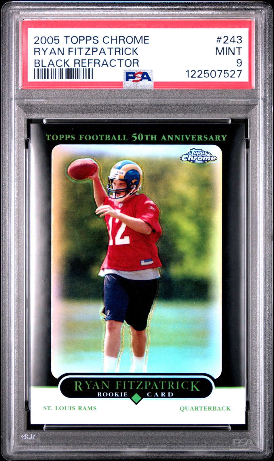 Ryan Fitzpatrick Topps Chrome #243 Black Refractor