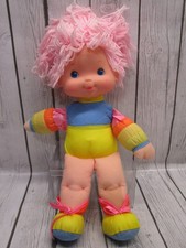 Hallmark Vintage Rainbow Brite Tickled Pink Baby Bright Doll Pink Hair 14" 1983