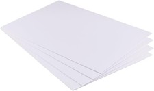 4 PCS 2mm 11.8x15.7 Inch White PVC Foam Sheet Lightweight Rigid Plastic
