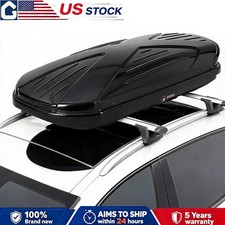 21 Cu Ft Car Roof Cargo Box 165 Lbs Dual-side Opening Hard Shell Rooftop Carrier 21 Cu Ft Car Roof Cargo Box 165 Lbs Dual-side Opening Hard Shell Rooftop Carrier