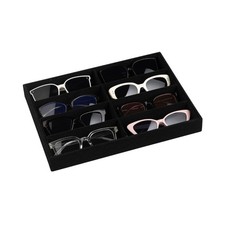 8-Slot Sunglass Organizer,Velvet Sunglass Holder for Drawer Vanity Glass Ho...