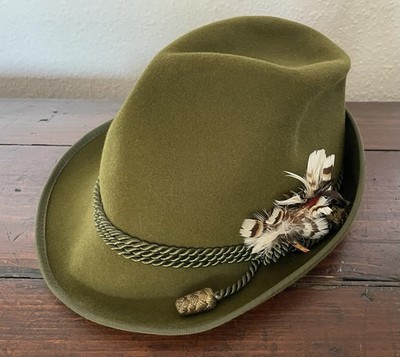 Tonak SAXON Trachtenhut Gr. 57 / Oktoberfest / Jägerhut hochwertig 
