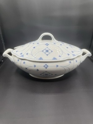 WINTERLING BAVARIA Strawflower Scalloped Medium Oval Serving Bowl 13 