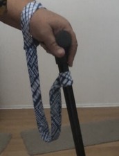 Soft Comfort Cane Strap Homemade Blue Wrist Holder