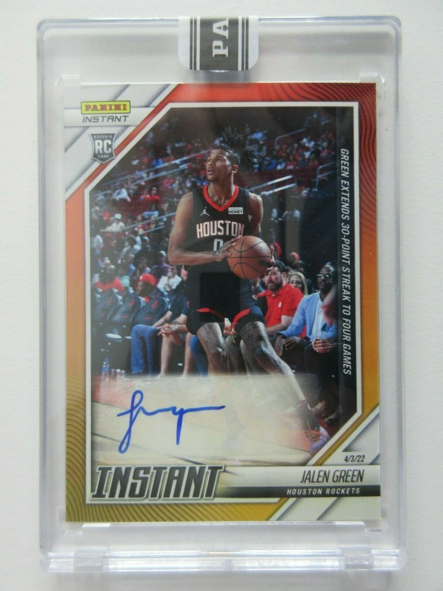 2021-22 Panini Instant NBA Jalen Green Rookie RC Orange Parallel