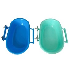 Bird Bathtub for Parakeets Bird Cage Bathing Tray Birdcage Mounted Feeder Bowl