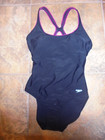 Womens Speedo One Piece Black Swimsuit Size 12~Racerback