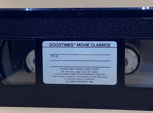 The Snows of Kilimanjaro VHS 1952, 1985 Good Times Release **Buy 2 Get 1 Free** - Picture 3 of 3