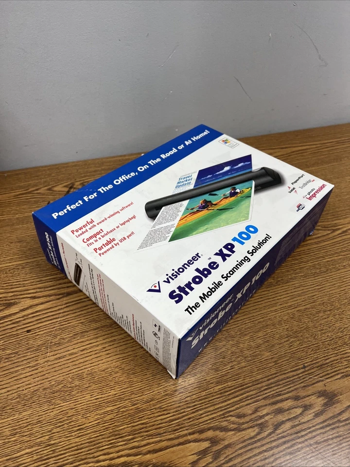 VISIONEER STROBE XP 100 BLACK PORTABLE SHEETFEED DOCUMENT MOBILE SCANNER - Image 2 of 4