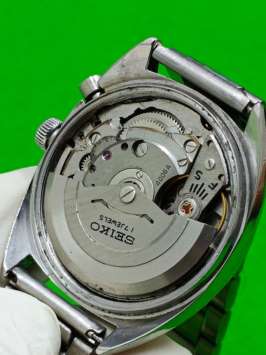 vintage Seiko Bell-Matic watch Automatic 17 Jewels Japan Day