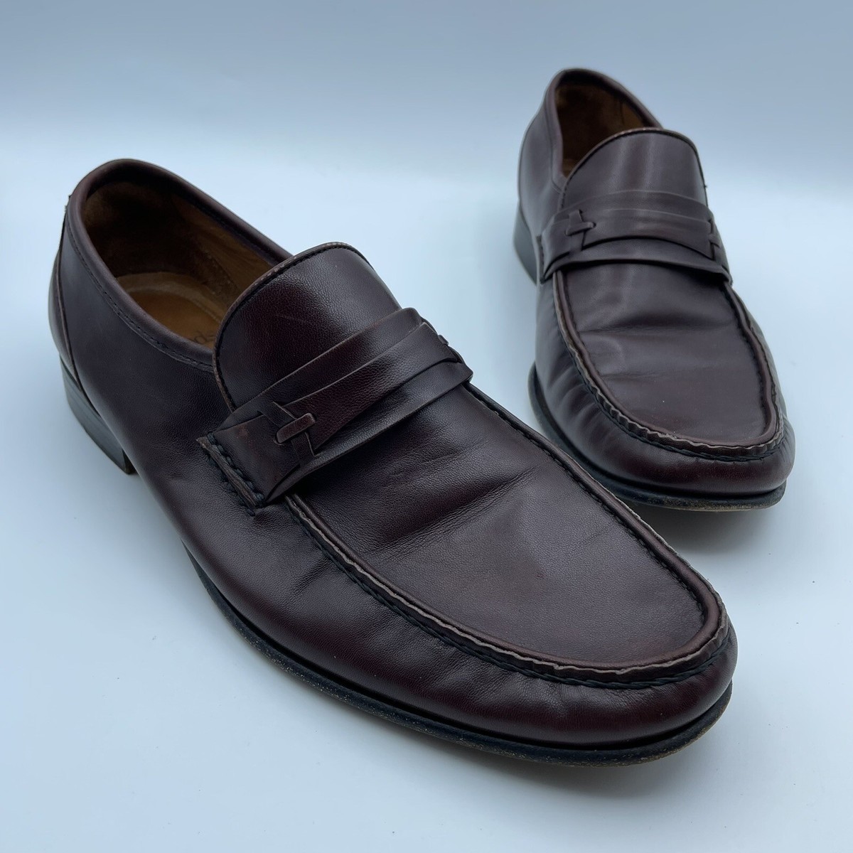 Allen Edmonds Men\'s size 9D Brown Leather Loafer Allen Edmonds Cody Tassel Woven Brown Leather Mens Loafers  main image 4