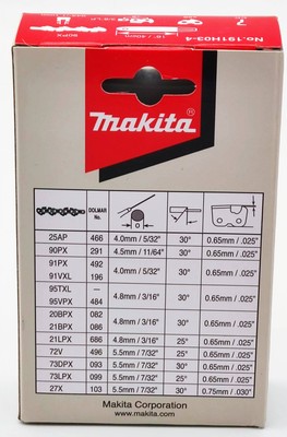 Makita® 191H03-4 Sägekette 40 cm 1,1 mm 3/8 Zoll (K19) 958.291.656  