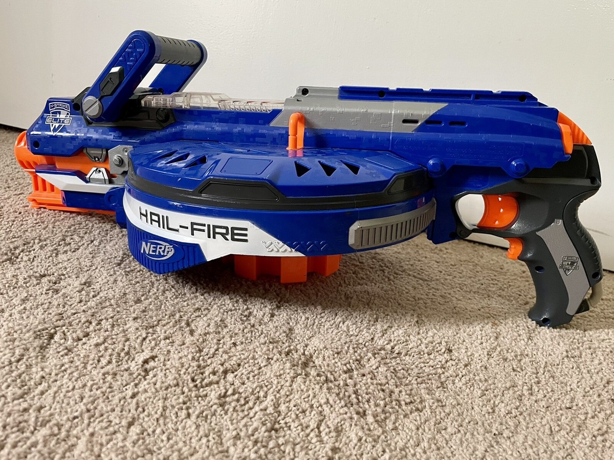 NERF N-Strike Elite Hail-Fire Blaster With Both Shields NERF N-Strike Elite Hail-Fire Blaster With Both Shields