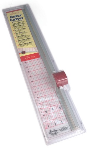 Rotary Cutter/Ruler Combo 45cm/4.5x27.5in Sew/Patchwork/Papercraft Sew Easy