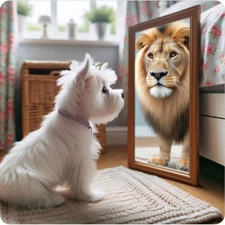 Cute Westie West Highland White Terrier dog waterproof vinyl sticker- many sizes