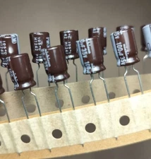10pcs Nichicon 100uf 35v Radial Electrolytic Capacitors (Replacing 25v 16v 10v)