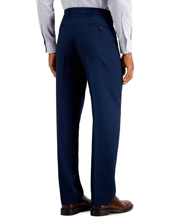 Nautica Men's Modern-Fit Bi-Stretch DRESS PANTS COLOR BLUE