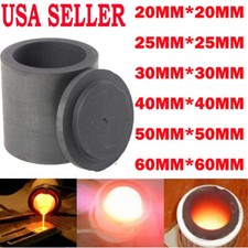 20/25/30/40/50/60mm Graphite Ingot Crucible Mould / Melting Casting Refining NEW