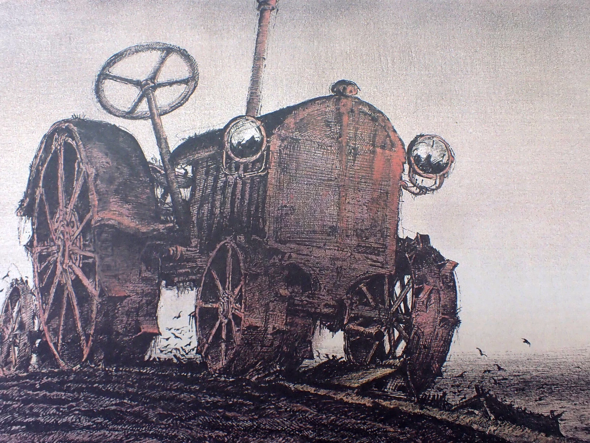 LLL! „Der Traktor“ Leviathan Holodomor Ukraine Stalin Putin UdSSR A. Paul Weber