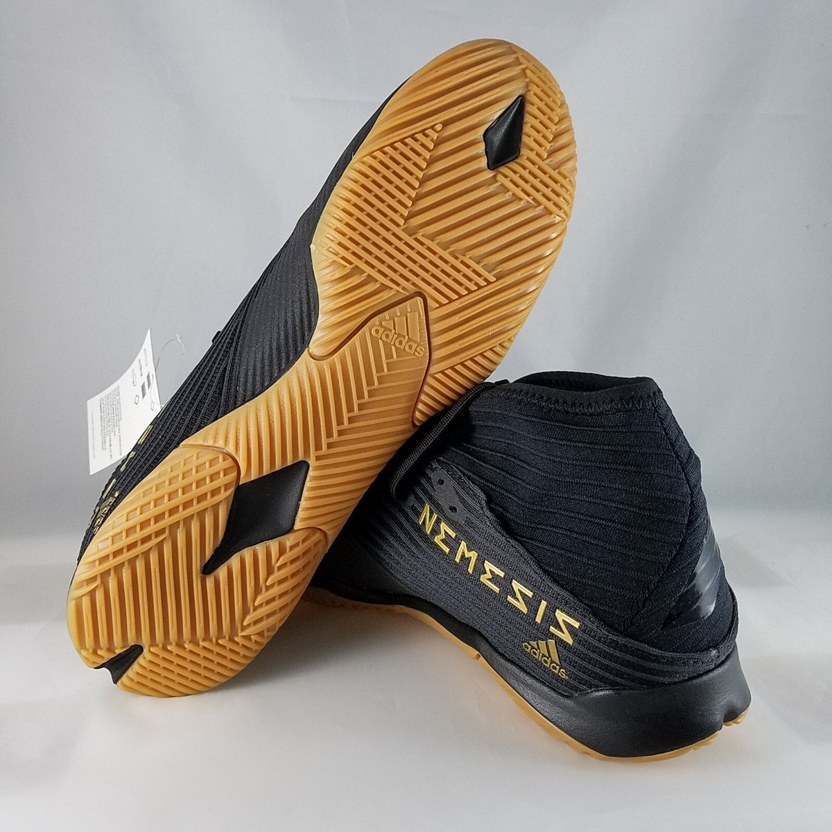Adidas Nemeziz 19.3 IN Indoor Soccer Shoes Black/Gum F34413 Men's