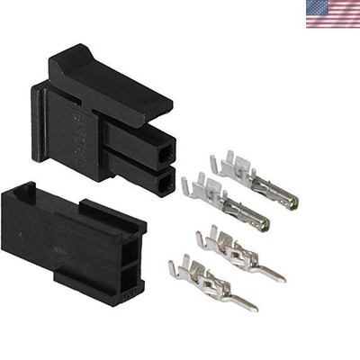 Micro-Fit 3.0 dual row 2 Circuits Male & Female receptacle plug, w/Terminal s...