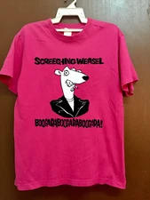 Screeching Weasel Band Album Concert Pink All Size Gift Shirt OB101