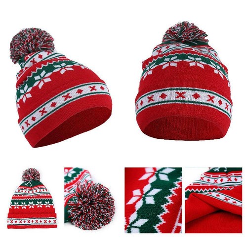Mens Womens Cable Knitted Bobble Hat 