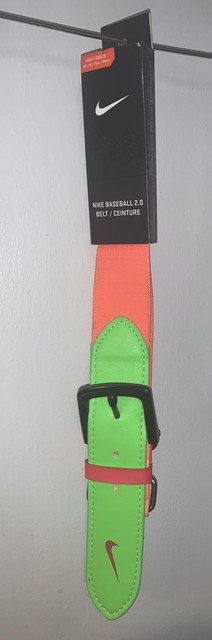 nike youth baseball belt green