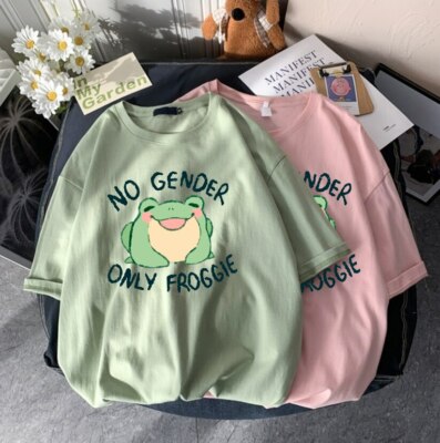 Women's Frog Playing Guitar T-Shirt - Vintage Camping Tee, 95% Cotton 5% Spandex