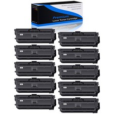 10x BK Toner Cartridge CF360A 508A for HP Color LaserJet Enterprise M553x M553dh