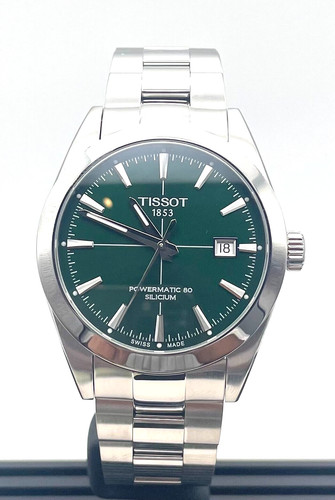 Tissot Gentleman Powermatic 80 Silicum Green Dial Men Watch T1274071109101