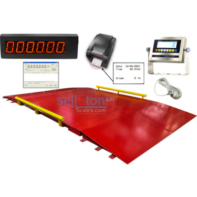 SellEton SL-934 15' x 10' Axle Truck Cargo Scale | 75,000 lbs Capacity