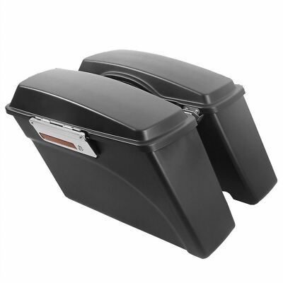 Schwarz Hartsatteltaschen Gepäck für Harley Electra Glide Ultra Classic 00-13