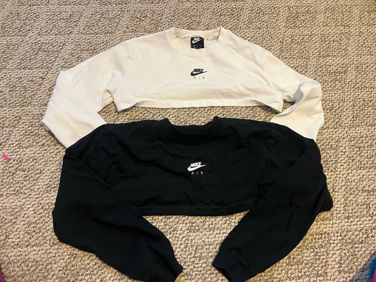 Nike Cropped Sweatshirt Damen Nike Dry Crew Neck Crop Sweatshirt