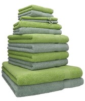 Betz 12Er Handtuch Set Premium 100% Baumwolle HeugrüN / AvocadogrüN