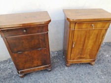 COPPIA COMODINI CAPPUCCINI - LUIGI FILIPPO '800 EMILIA - NOCE MASSELLO ORIGINALI