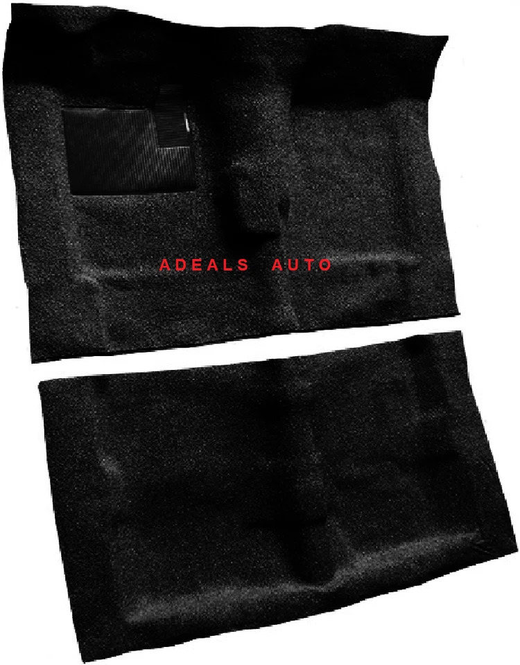ACC 68-72 GTO LEMANS BLACK MOLDED 4-SPEED CARPET 80/20 LOOP W/ PADDING Foto 2 de 3