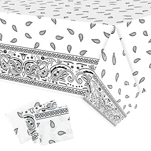 Manteles de fiesta bandana de plástico 3 piezas Cholo Gangsta tema decoración fiesta occidental - Imagen 1 de 7