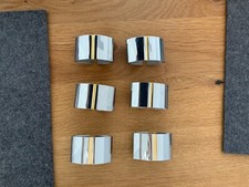 WMF Serviettenringe Cromargan mit goldfarbenen Mittelstreifen