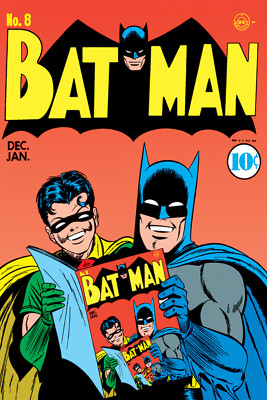 Batman Issue 8 Comic Book Poster Robin Reading