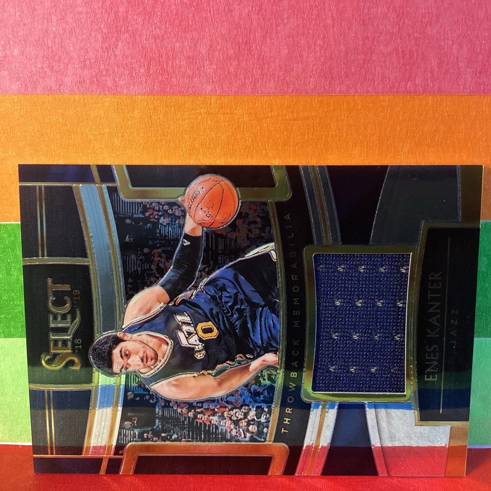 2017-18 Panini Select Enes Kanter #TM-EKT Patch Throwback Memorabilia Jazz - Image 4 of 4