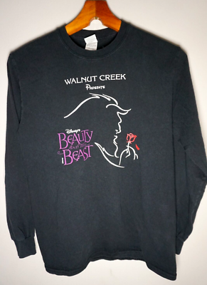 Vintage Disney Beauty and The Beast T Shirt Mens Small Long Vintage Disney Beauty and The Beast T Shirt Mens Small Long